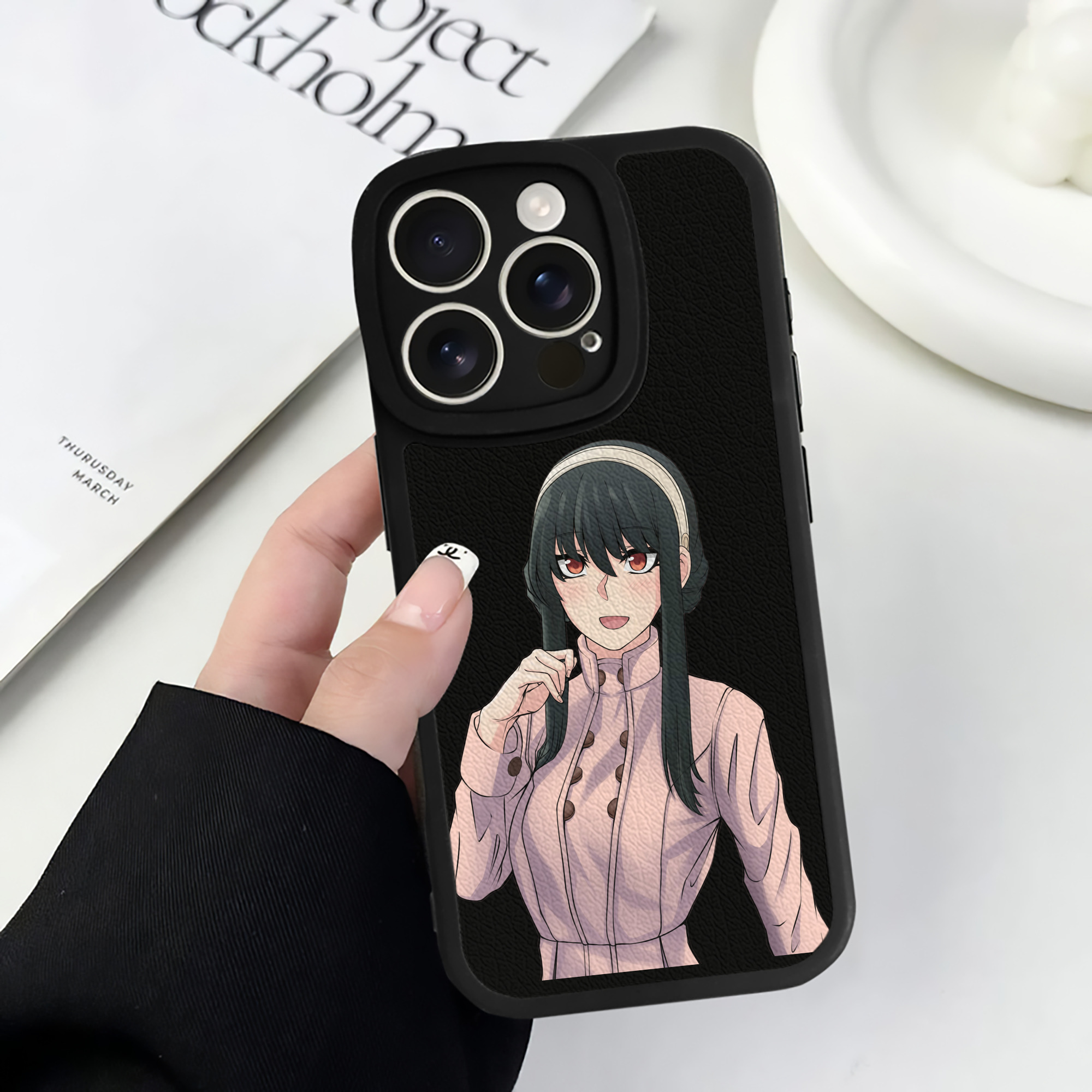（画像用） SPY×FAMILY间谍家家酒 【iPhone 16シリーズ対応】シリコンスマホケース（レザー調） 材質：シリコン